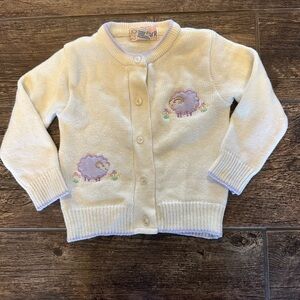 Vintage Toddler Girls Spring Cardigan